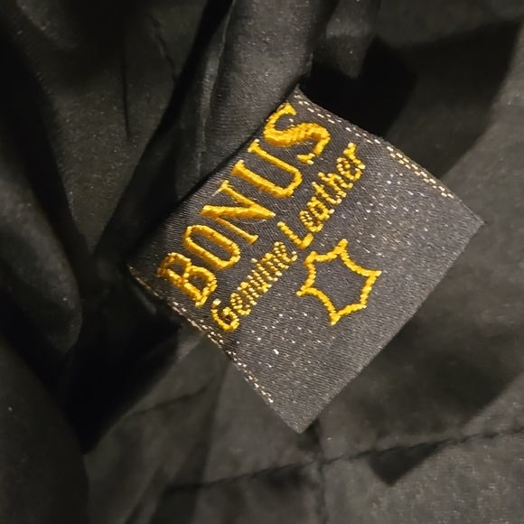 Bonus Leather Padded Double Zip Motorcycle Jacket - Picture 11 of 15